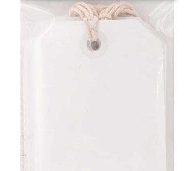 20 White Luggage Labels 12 x 6cm Online