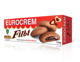 Eurocrem Filbi Filled Biscuit, 125g Discount