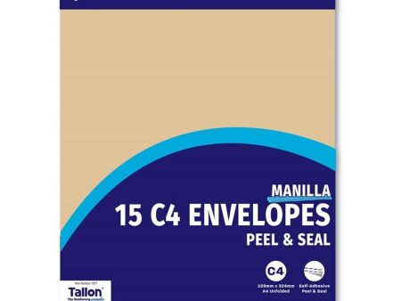 15 Manila Envelopes C4 80gsm Cheap