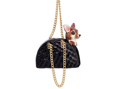 Chihuahua in a Handbag Shaped Bauble For Cheap