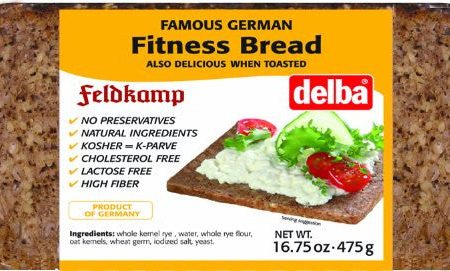 Delba Fitness Bread, 16.75 oz (475g) Supply