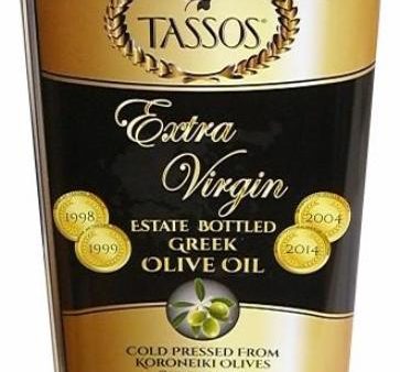 Extra Virgin Greek Olive Oil (Tassos) CASE (4 x 3L) Online now