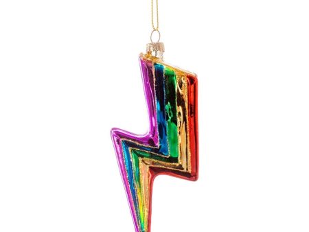 Rainbow Lightning Bolt Shaped Bauble Online Hot Sale