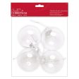 Fillable Plastic Baubles 4pk Cheap