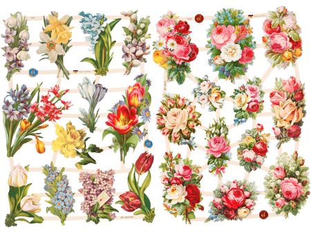 Vintage Die-Cuts Floral Cheap