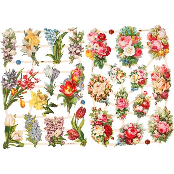 Vintage Die-Cuts Floral Cheap