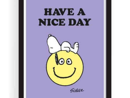 Peanuts A3 Framed Art - Have a Nice Day Cheap