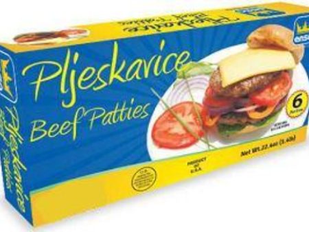 Beef Patties, Pljeskavice (Emsa) 1.5 lb Box Sale