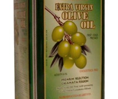 Extra Virgin Olive Oil - First Cold Pressed, Green Can, 3L For Sale