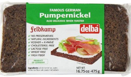 Delba Pumpernickel Bread, 16.75 oz. (475 g) Cheap