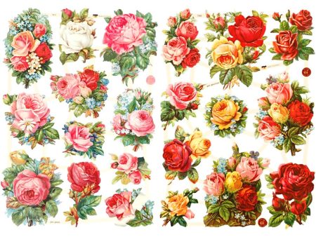 Vintage Die-Cuts Roses on Sale