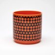 Magpie X Hornsea Medium Planty - Plant Pot Repeat Flower Orange Online