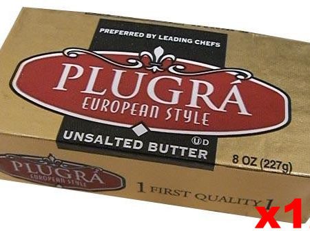 Plugra European Style Unsalted Butter, CASE (12x8 oz) Online Sale