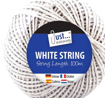 100m Ball of White String For Discount