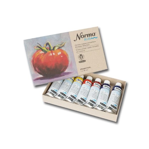 Schmincke Norma Blue Water-Mixable Oils (Set of 7) Online Hot Sale