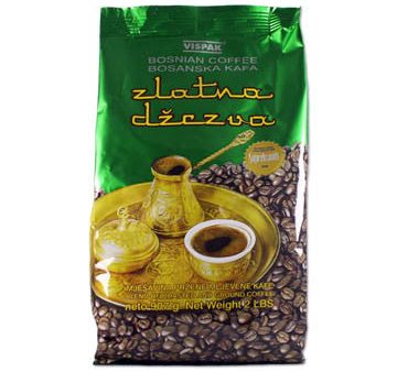 Bosnian Ground Coffee-Zlatna Dzezva (Vispak) 907g, 2lbs, Green Bag Online now