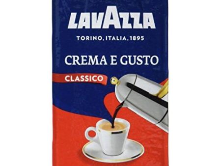 Espresso Crema and Gusto (Lavazza) Ground Coffee, 8.8oz (250g) Supply