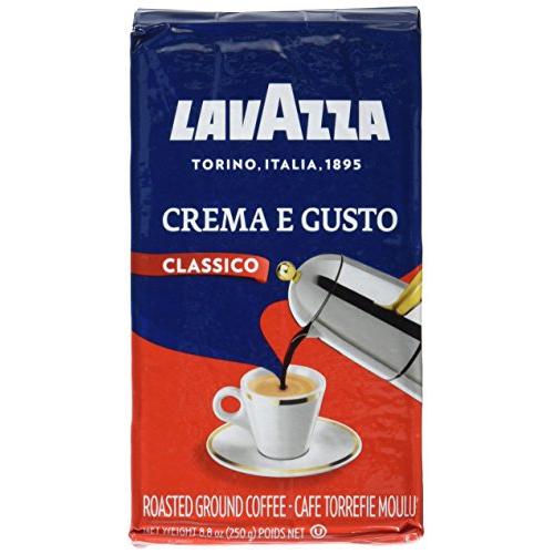 Espresso Crema and Gusto (Lavazza) Ground Coffee, 8.8oz (250g) Supply