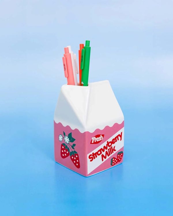 Strawberry Milk Vase Online now