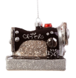 Retro Sewing Machine Shaped Bauble Black Online Sale