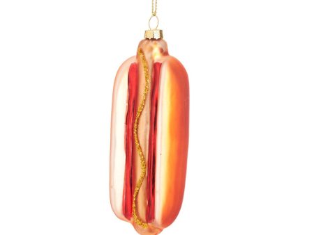 Hot Dog Shaped Bauble on Sale