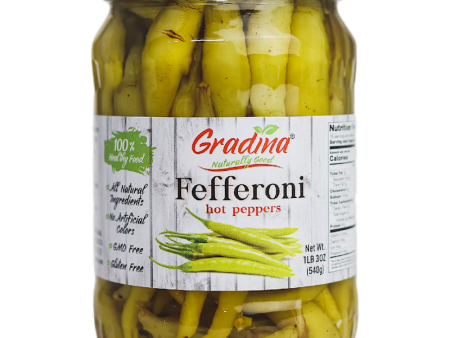 Fefferoni, Hot Peppers (Gradina) 17 oz (490 g) Hot on Sale