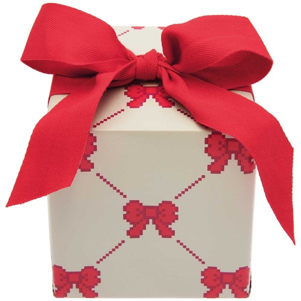 Wrapping Paper Pixel Bows Cream Cheap