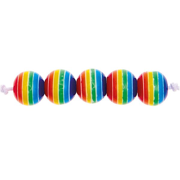 Rainbow Beads Round ? 8mm Fashion