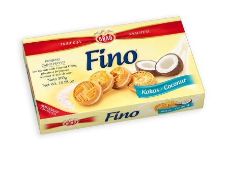 Fino Kokos (Coconut), Filled Tea Biscuit, 300g For Discount