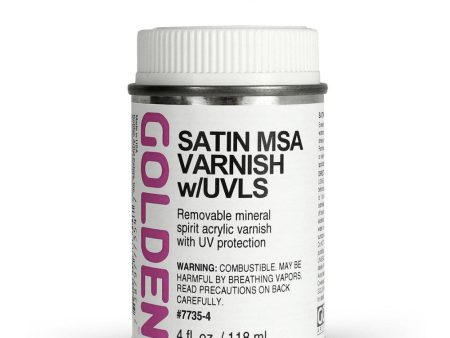 Golden 118ml MSA Satin Varnish Hot on Sale